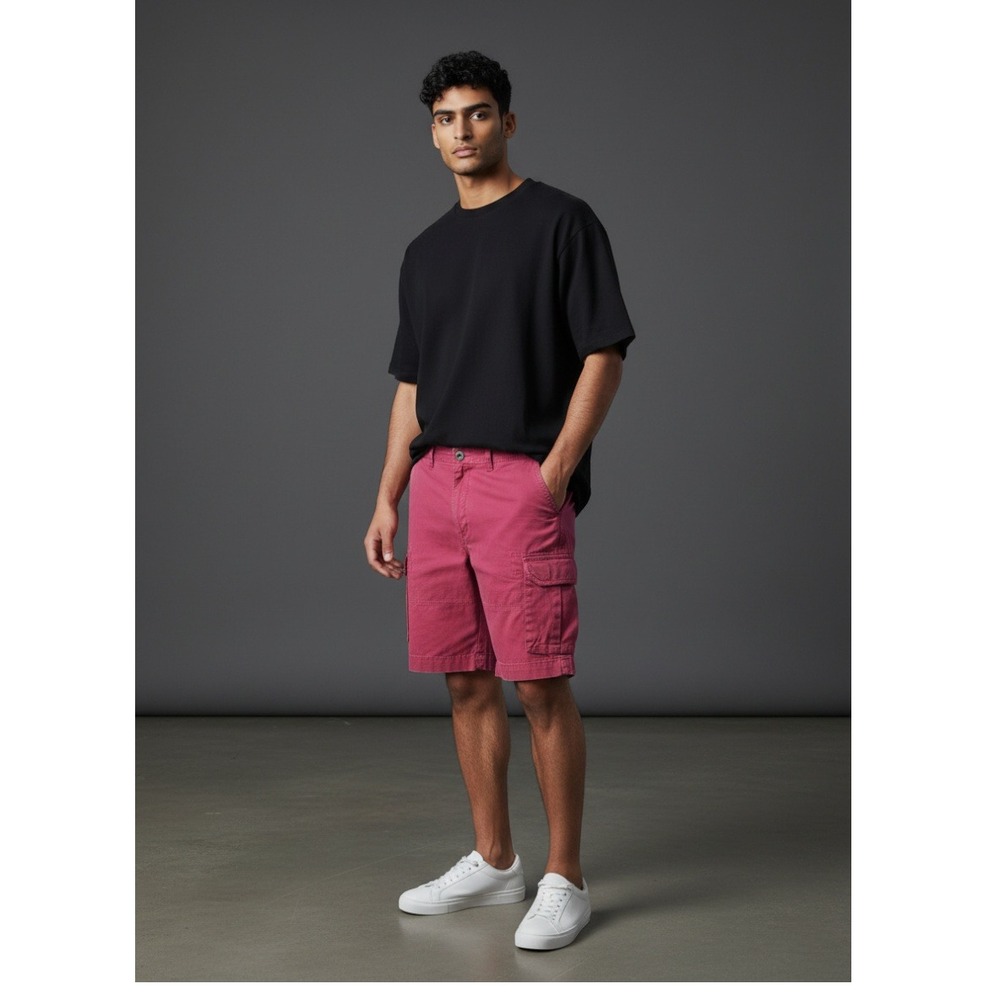 Polo Ralph Lauren Mens Pink Cargo Shorts Classic Fit Cotton Twill Size 46